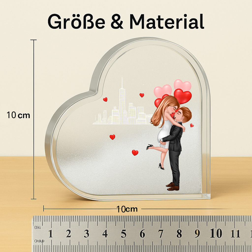 Liebe Treibsand Paar maßgeschneiderte Ornamente