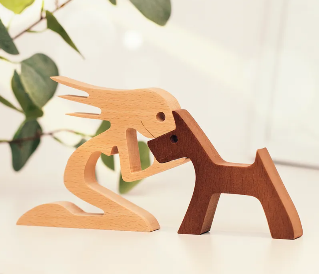 Gepersonaliseerde op maat gemaakte houten huisdiergravures - De liefde tussen jou en je harige vriendund Ihrem Fellfreund