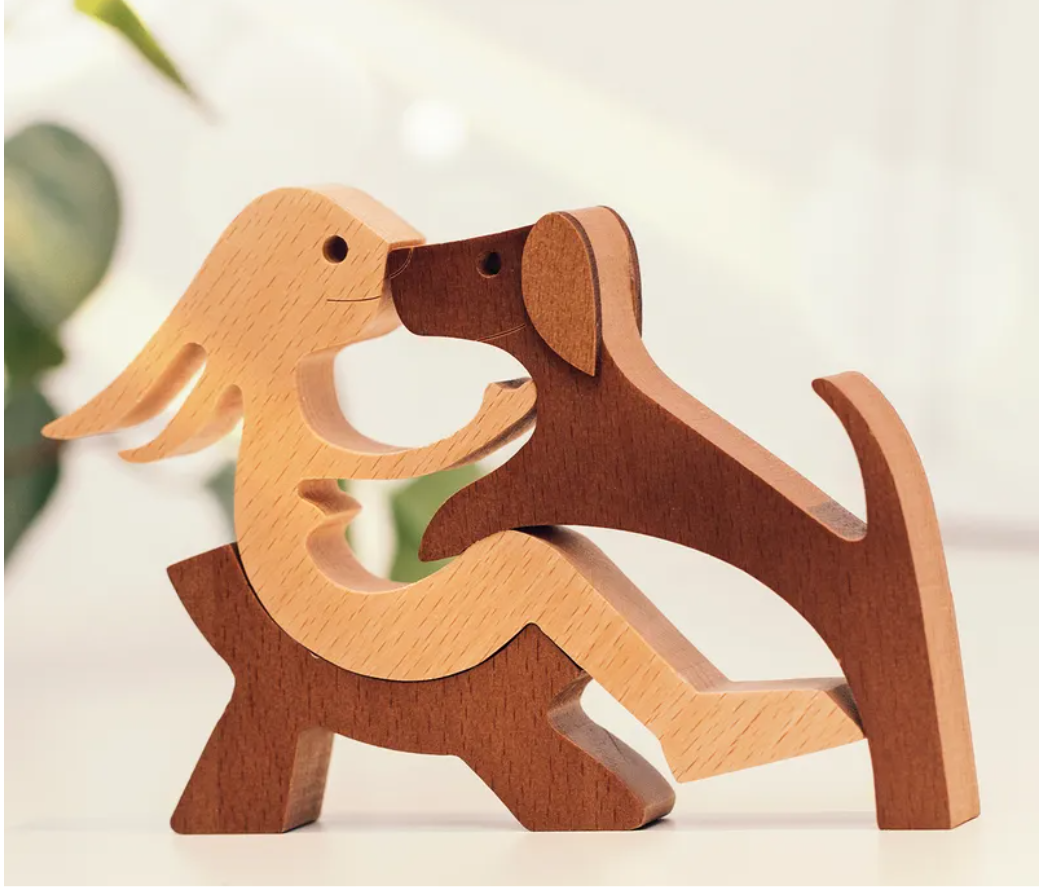 Gepersonaliseerde op maat gemaakte houten huisdiergravures - De liefde tussen jou en je harige vriendund Ihrem Fellfreund