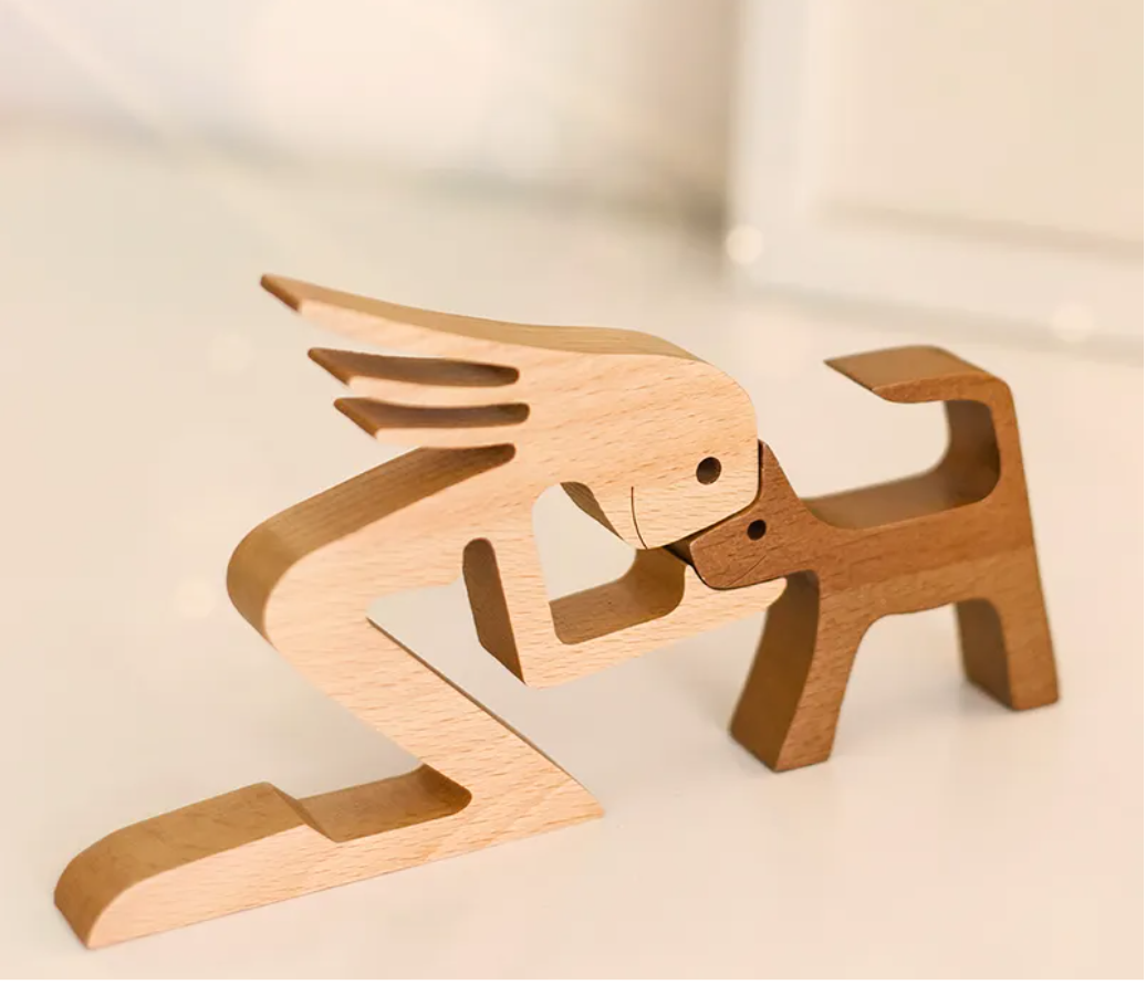 Gepersonaliseerde op maat gemaakte houten huisdiergravures - De liefde tussen jou en je harige vriendund Ihrem Fellfreund