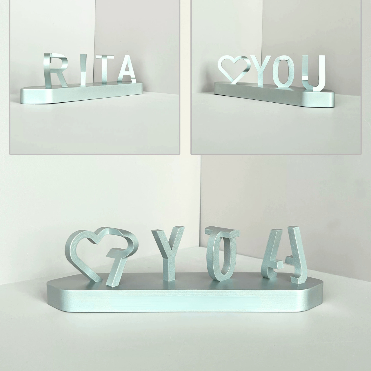 Liebe aus zwei Namen – 3D Geschenkidee