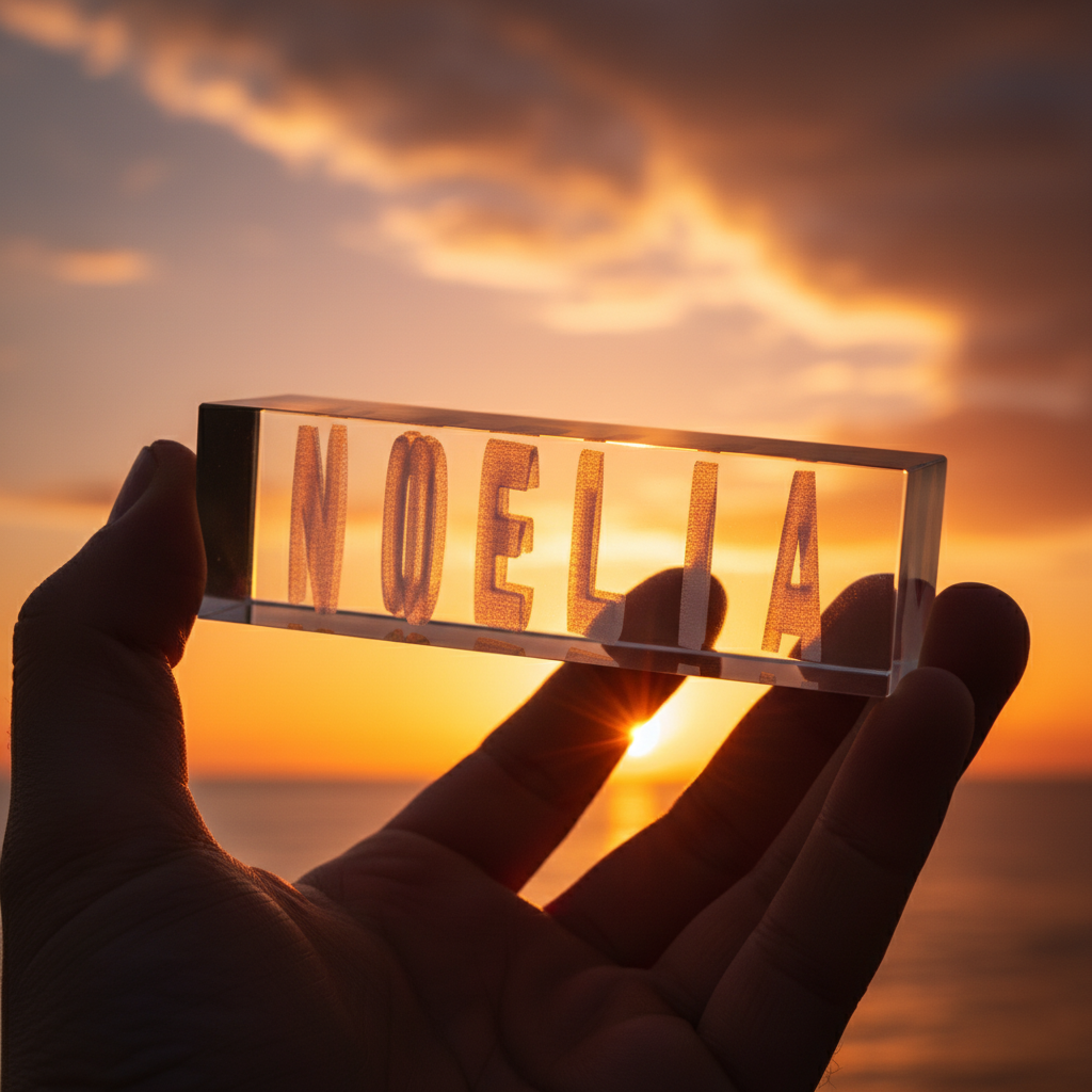 Doppio nome Illusion Love stampato in 3D come dolce regalo