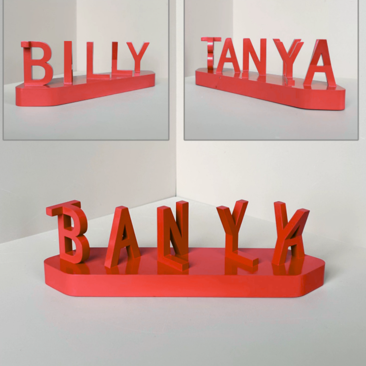 Liebe aus zwei Namen – 3D Geschenkidee