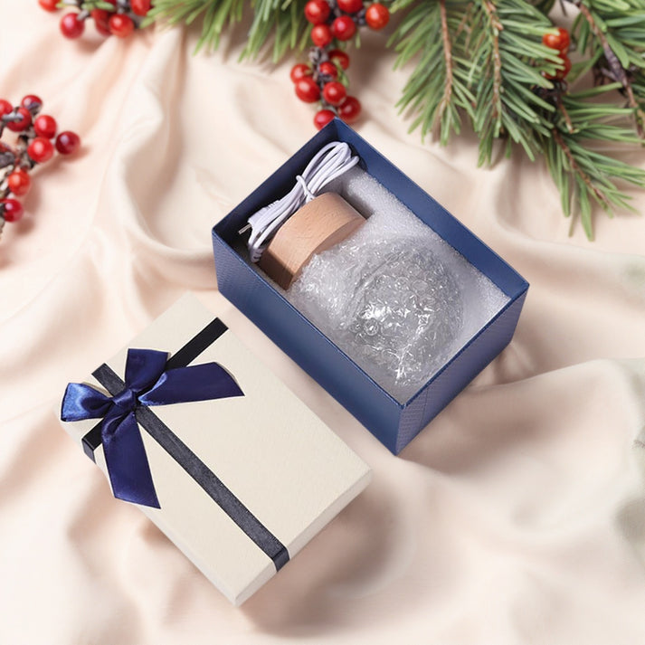 Doppio nome personalizzato 3D Crystal Ball Illusion