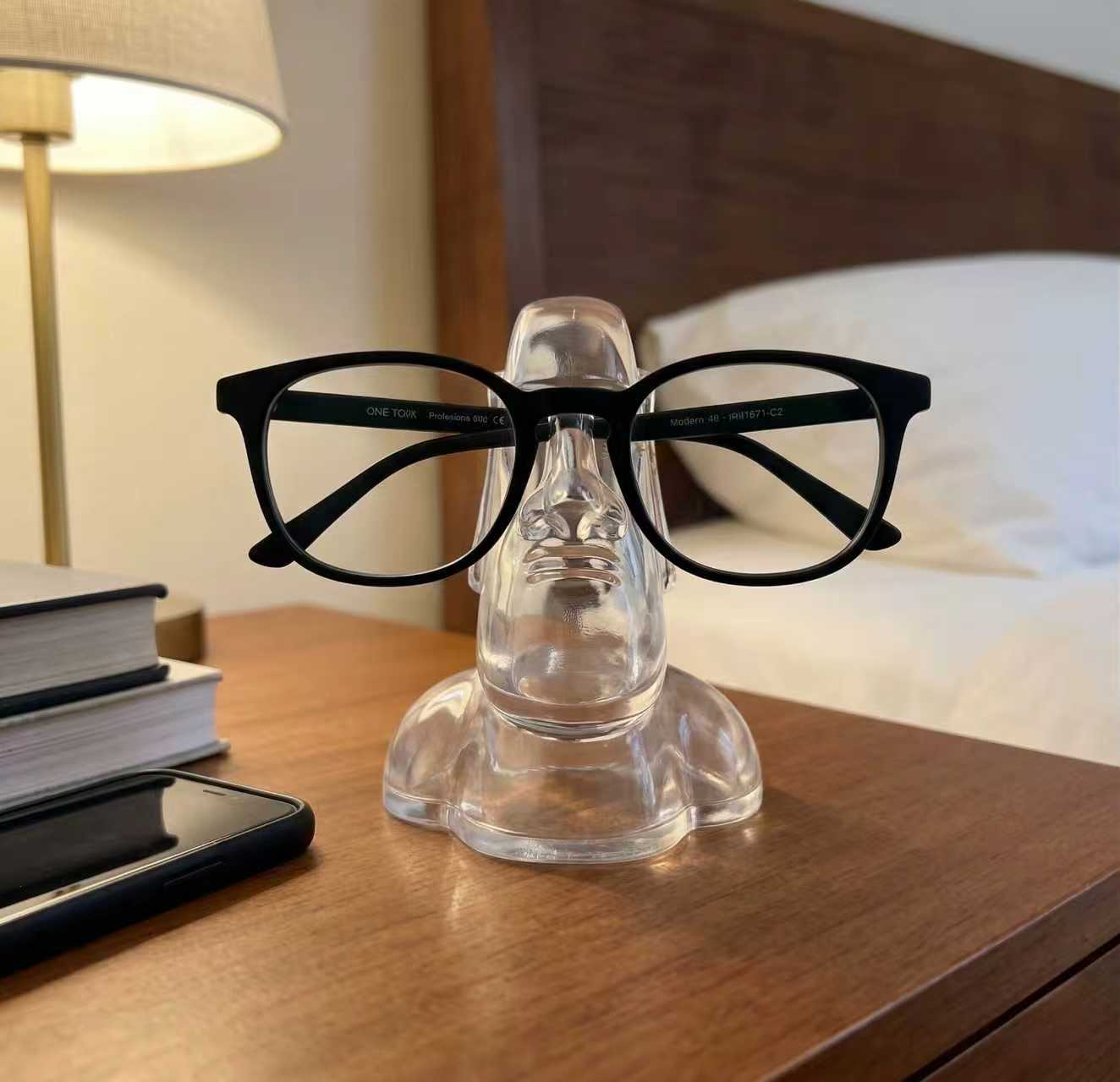 The Modern Moai Glasses Stand | Unique Desk Accessory for Him | Thoughtful Gift for Dad & Men