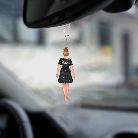 Mère tenant un enfant, cadeau porte-clés personnalisé