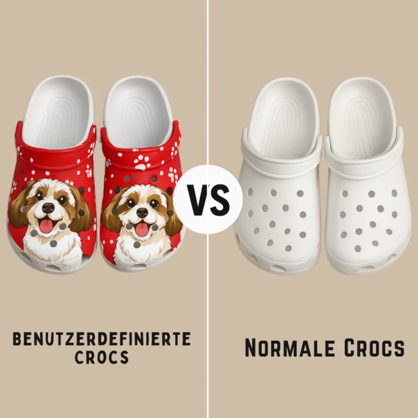 德语洞洞鞋对比图