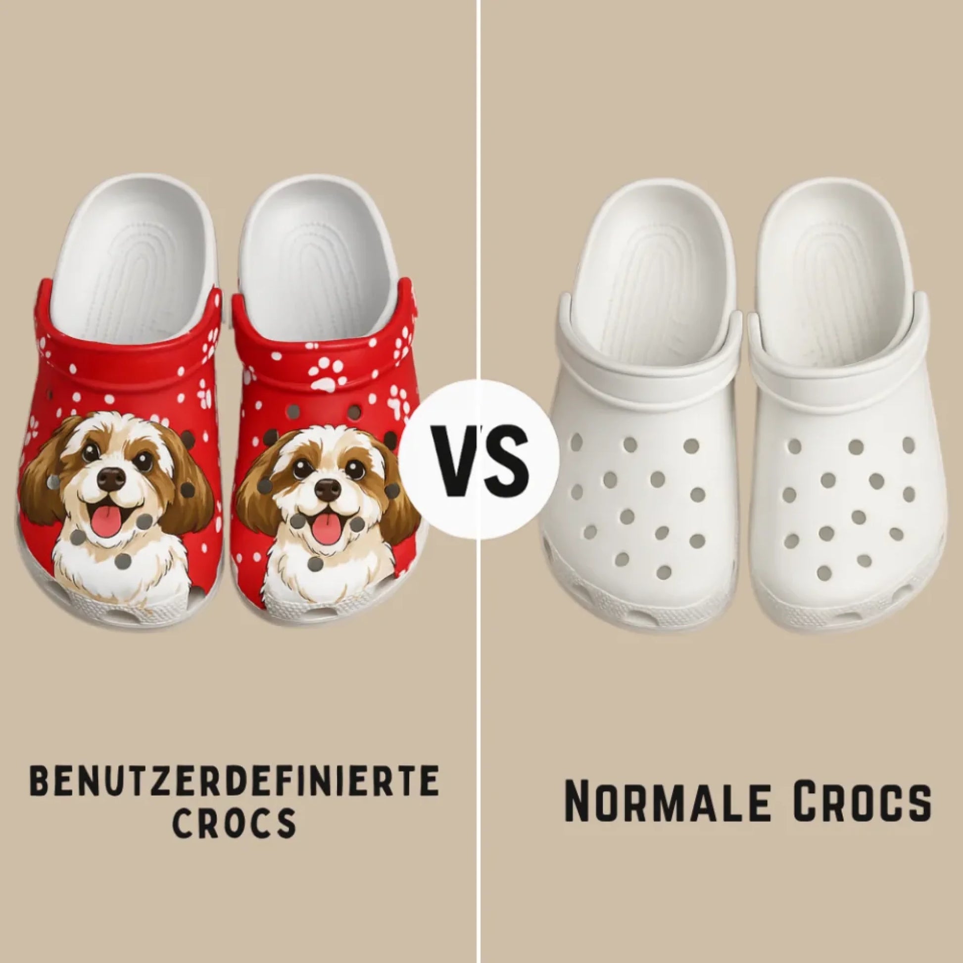 德语洞洞鞋对比图