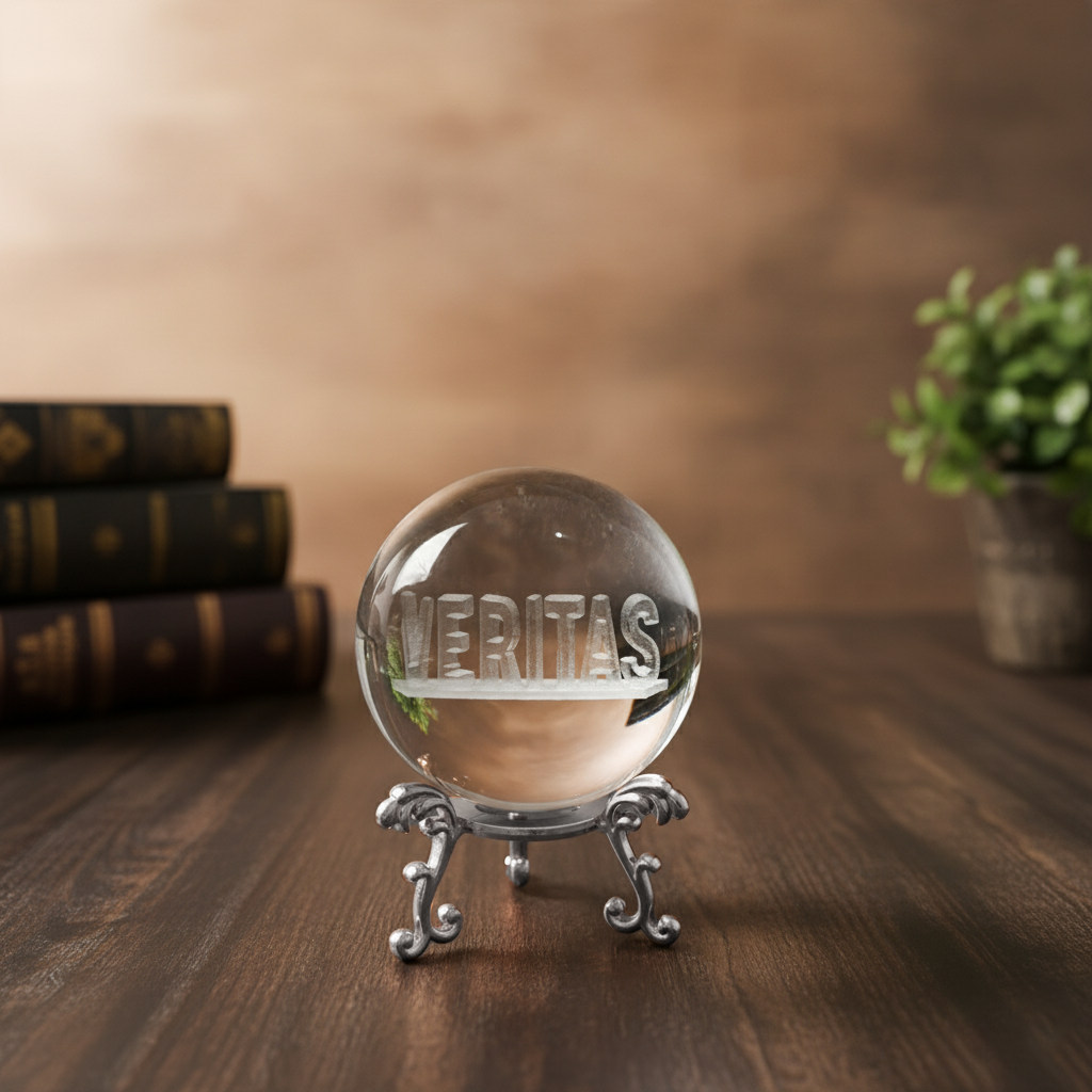 Ilusión de bola de cristal 3D con nombre personalizado doble