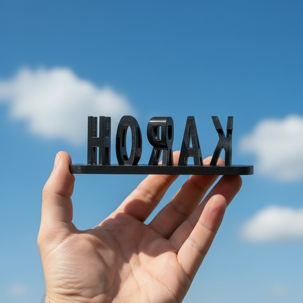 Iluzja 3D podwójnej miłości wydrukowana jako słodki prezent